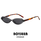 2026不规则超窄框墨镜男可配度数街头拽酷高级灰框太阳镜嘻哈复古