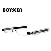 BOYSEN旋转老花镜折叠超轻便携男女时尚 舒适老花眼镜送皮套