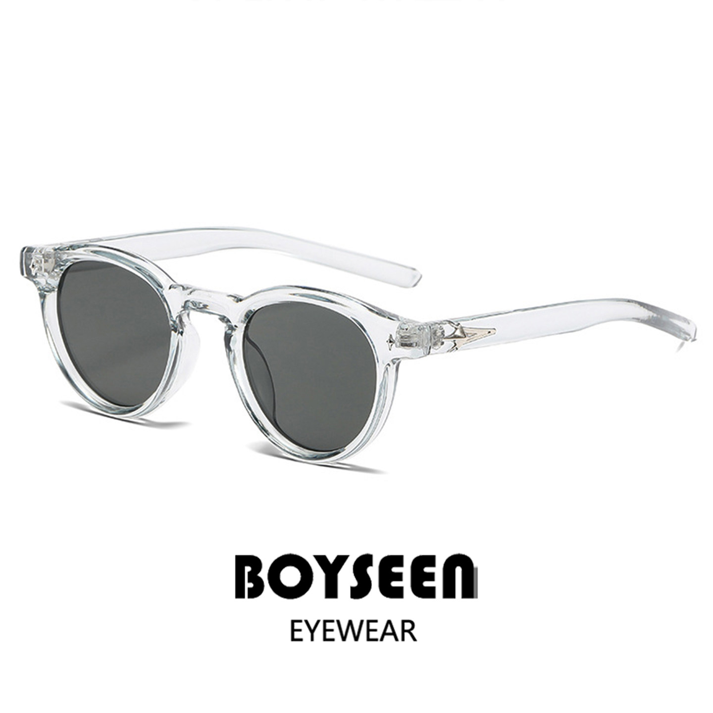 韩国潮牌休闲男士墨镜可配度数高级感圆框防蓝光眼镜潮流穿搭墨镜