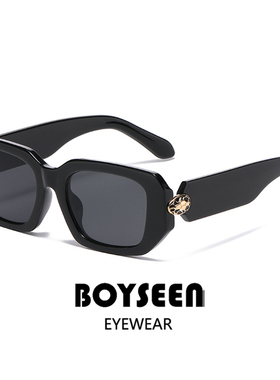 蛇头高级感窄框墨镜女