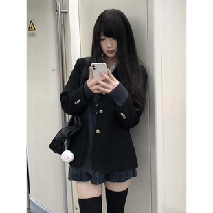 学院风原创JK制服西服正版开衫毛衣衬衫凛凛格裙校供jk西装套装女