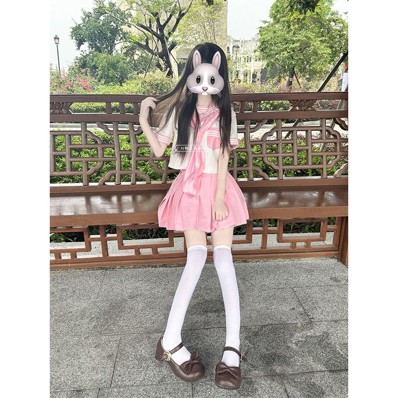 学院风日系原创三本JK正统短袖jk制服套装可爱水手服正版学院软妹图片