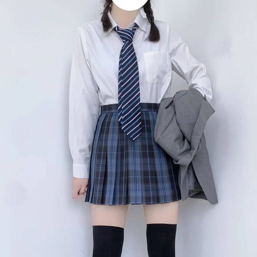 秋季学院风新款韩版白设计感小众上衣百搭宽松领带学生衬衫女