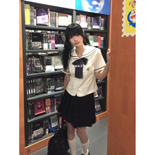 原创爆款中山道线日系校供感水手服JK制服短袖JK裙新品一整套装