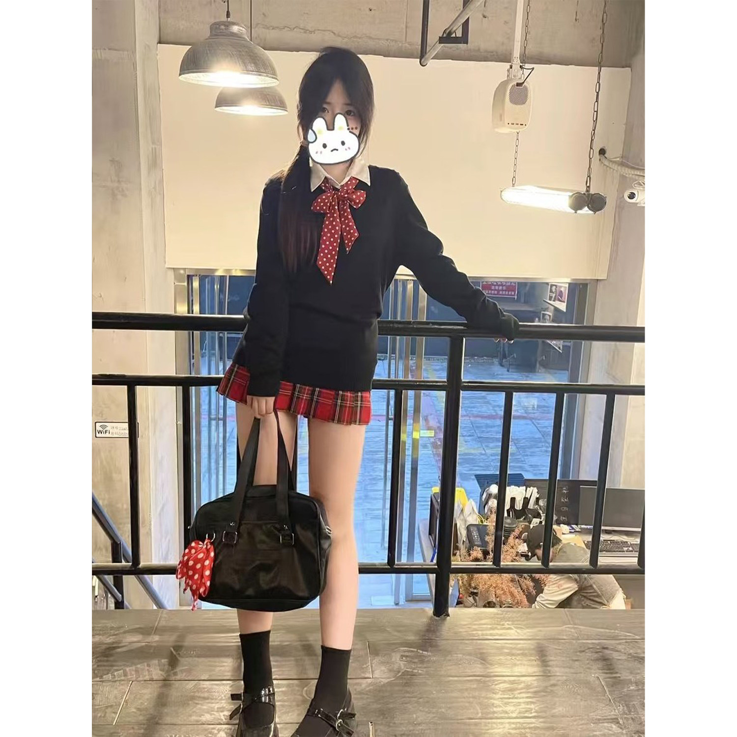jk制服套装气质基础款长袖上衣学院风穿搭叠穿套头针织衫原创毛衣
