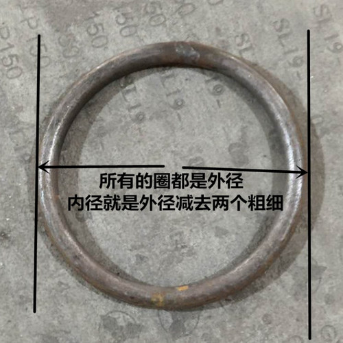黑铁管碳钢铁管原色（不镀锌）钢管圆圈46分1寸2025圆环铁圈定做