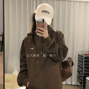 男装加绒保暖运动卫衣宽松连帽