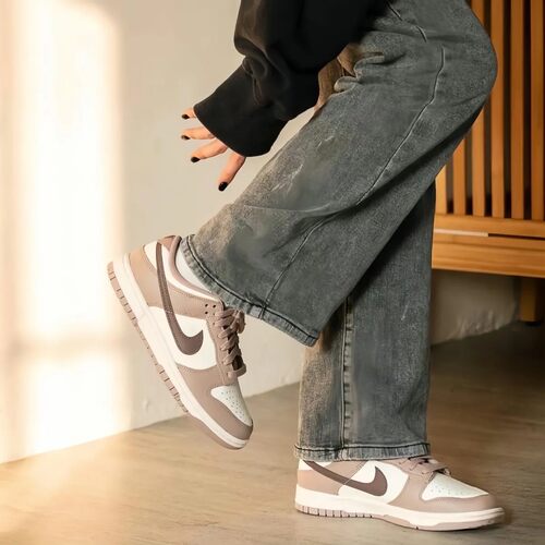 Nike耐克女鞋Dunk干枯玫瑰米棕低帮复古板鞋休闲运动鞋DD1503-125