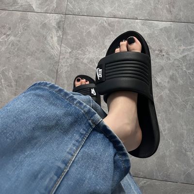 耐克/NIKE男女拖鞋魔术贴运动休闲沙滩外穿一字凉拖鞋 DV1033-002