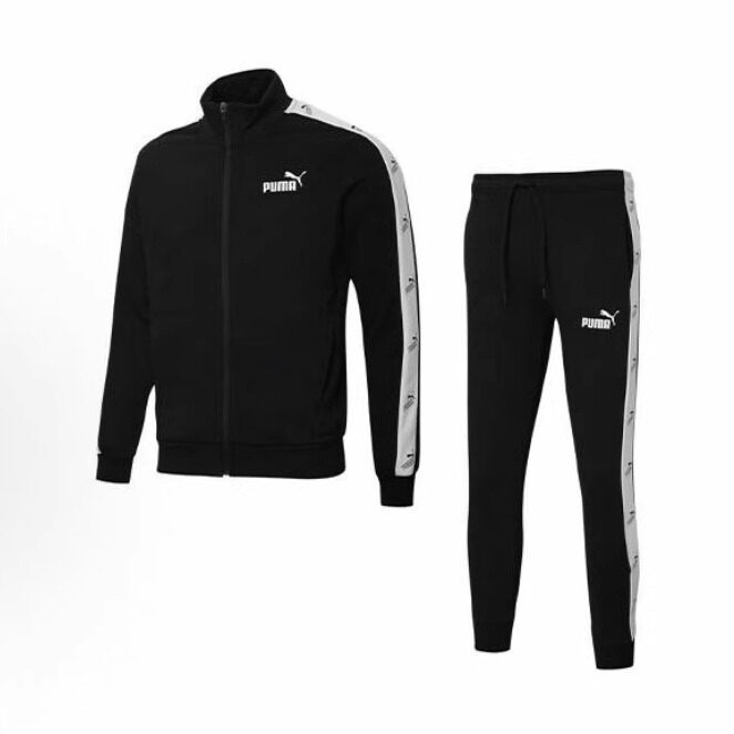 Puma/彪马徽标印花拼接休闲套装53269701