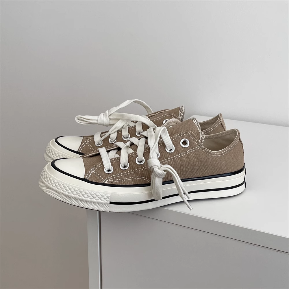 Converse匡威1970s老款奶茶色浅咖色浅卡其低帮帆布鞋168505c