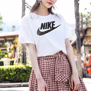 款 Nike耐克女子短袖 针织柔软经典 舒适纯棉T恤夏季 BV6170