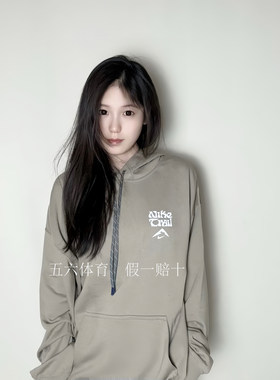 Nike耐克男女印花宽松户外连帽运动休闲套头衫卫衣HF0339