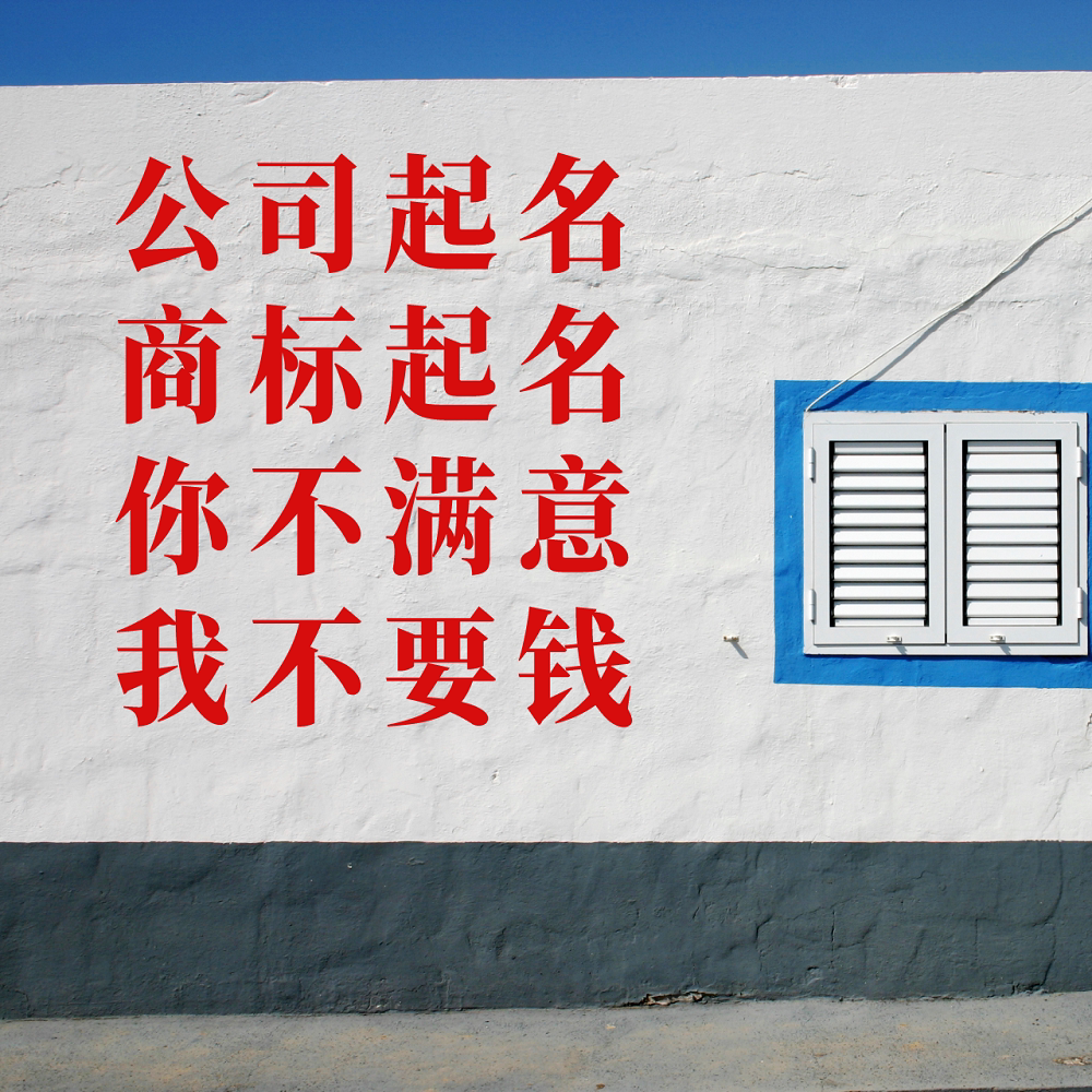 公司注册起名店铺品牌取名logo设计商标命名工作室产品中英文名称