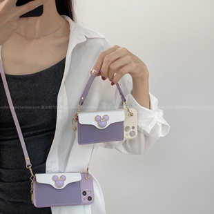 斜挎零钱包适用小米13/14Pro手机壳civi4Pro带挂绳note13Pro红米k70金属公仔k70e卡通note12Turbo全包k60/k50