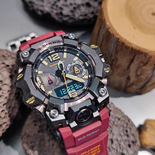 卡西欧GSHOCK三代大泥王太阳能电波蓝牙蓝宝石气压罗盘 GWG-B1000