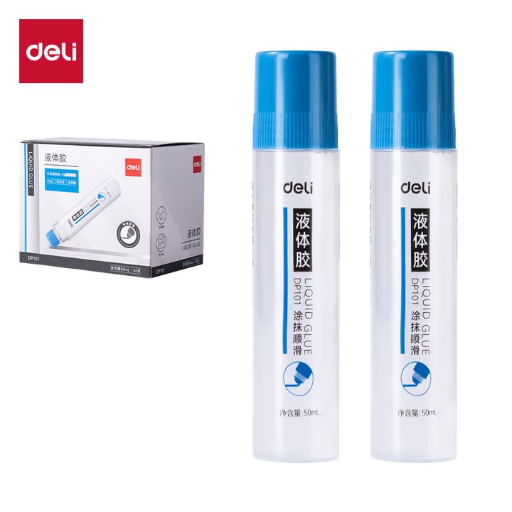 得力 DP101 50ml PVAL液体胶胶水 蓝色 24个/盒