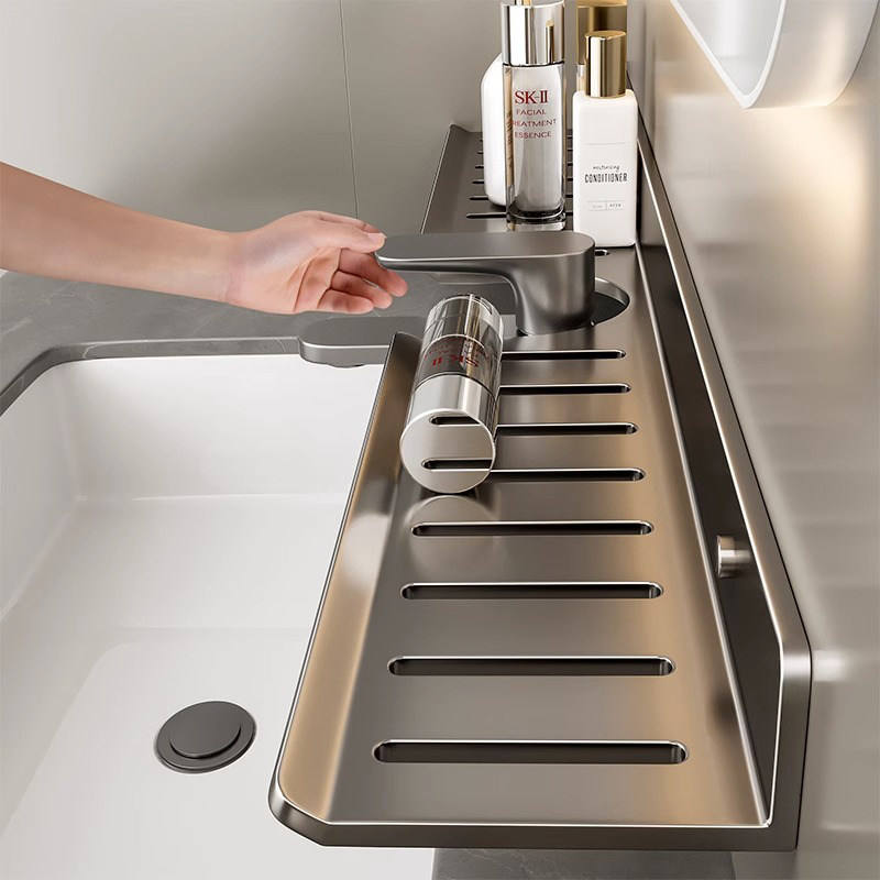 德国工艺镜前卫生间置物架免打孔壁挂式厕所洗漱台盆浴室收纳架子,家装主材,卫浴置物架,淘宝优惠券,粉丝福利购,淘宝优惠卷