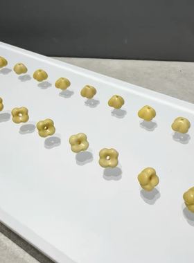 金膏玉玉兰花diy配件手工编织手绳项链文玩佛珠手串配饰品隔配珠