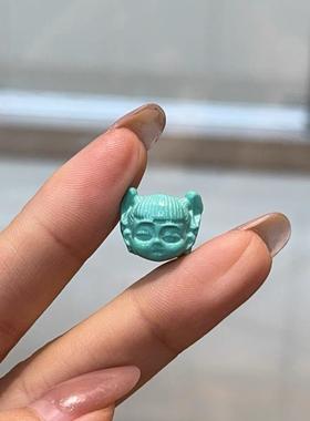 菱镁矿哪吒头配件手工diy文玩时尚配饰佛珠串珠手链项链S2635