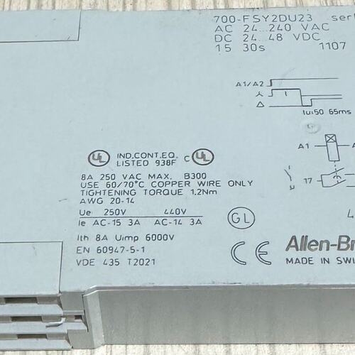 议价时间继电器700-FSY2DU23700-FSY2DU24700-FSY2DU25