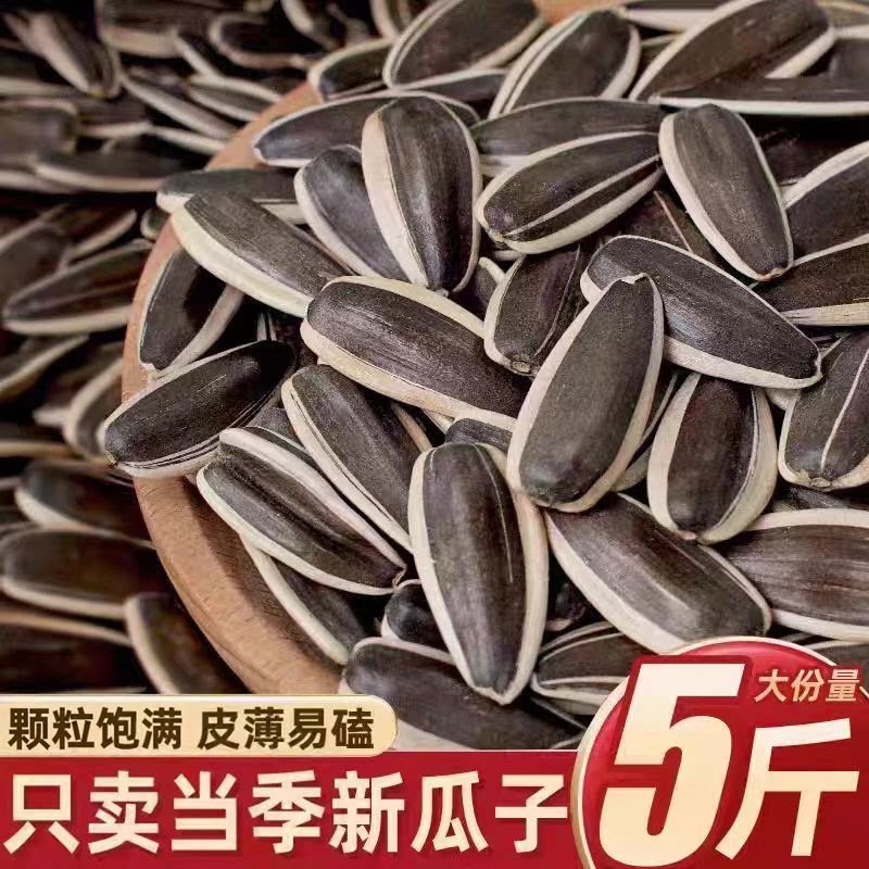 净重】新货葵花子内蒙古生瓜子原味颗粒新鲜炒熟散装年货招待零食