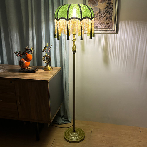 法式轻奢复古流苏装饰落地灯