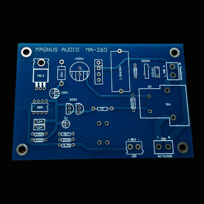 美国品牌MAGNUS AUDIO MA-260高档轻触式电源开关 PCB功放空板