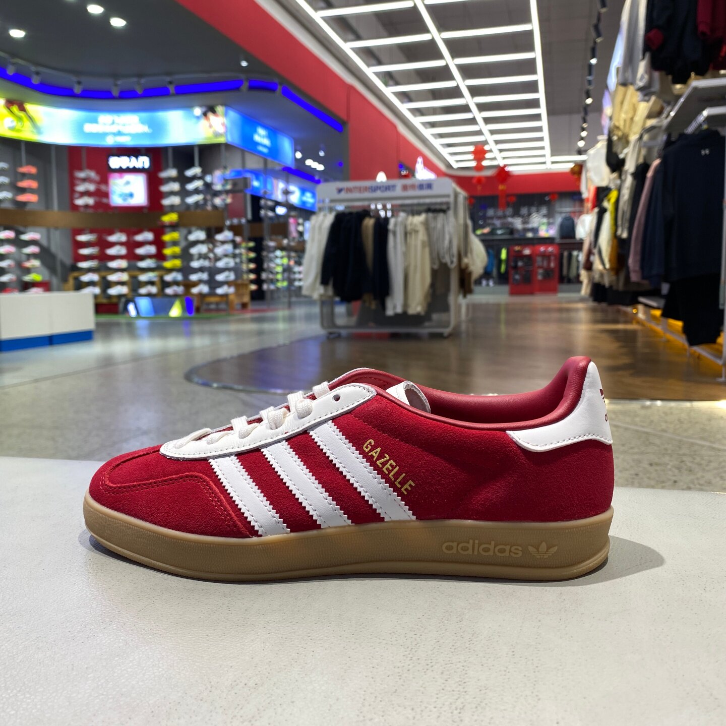 Adidas阿迪达斯三叶草男款GAZELLE白红休闲鞋板鞋运动鞋 IH9652