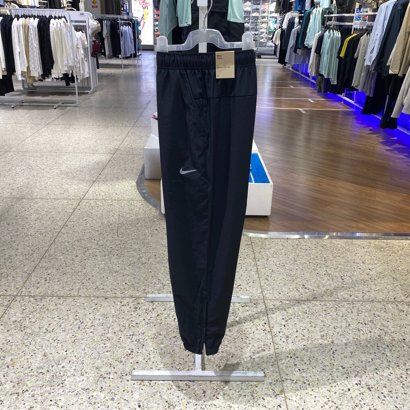 NIKE男子夏季运动训练裤薄款速干透气舒适拉链收口长裤FB7498-010