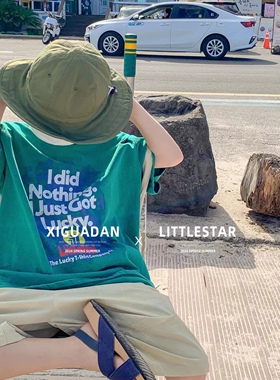 2024夏季中大童男童韩系ins设计感百搭休闲宽松T恤63162