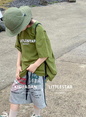 2024夏季中大童男童韩系ins设计感百搭休闲宽松T恤63157