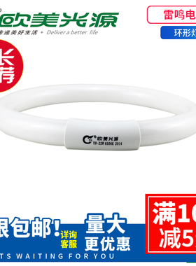 欧美光源t6灯管22w32w40w三基色节能圆形管四针荧光灯量大优惠