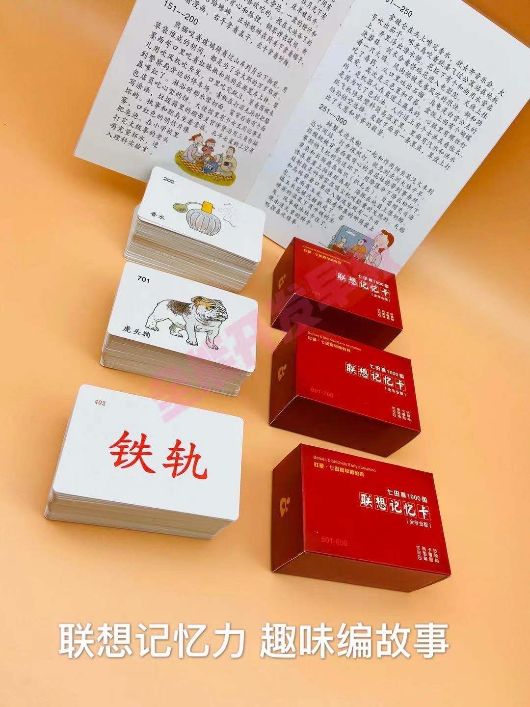 想象力幅图七田记忆故事右脑闪卡