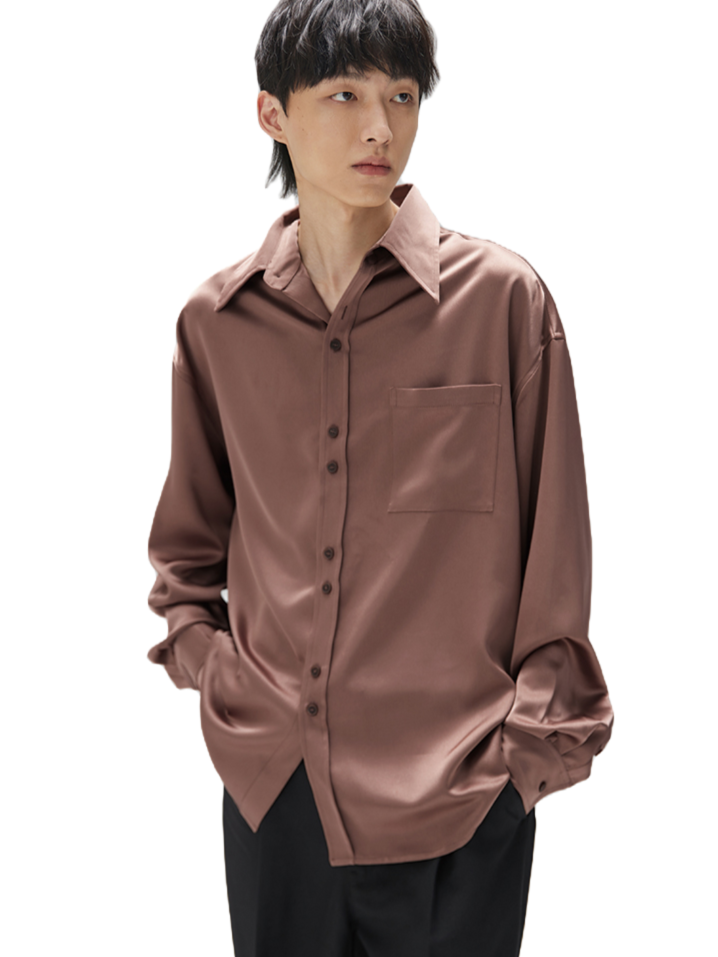 pure雪纺衬衫日系垂感