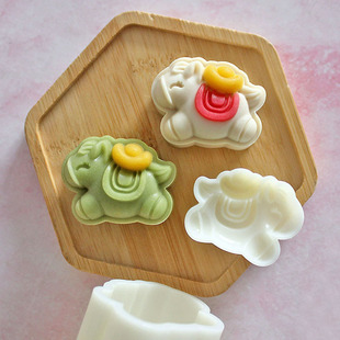 马年新款30克50克75克手压式马上来福来财绿豆冰糕食品级压花模具