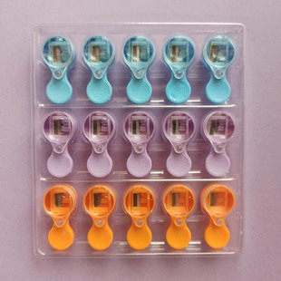 天卓圆形2.0铅笔芯卷笔刀2.0自动铅笔转笔刀 小学生文具粗铅笔双孔削笔器笔刨仿木铅笔芯卷笔刀卷铅芯细铅刀