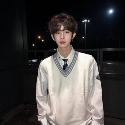 【刺篇】dk制服正版条纹针织马甲毛衣背心学院风校服学生休闲坎肩