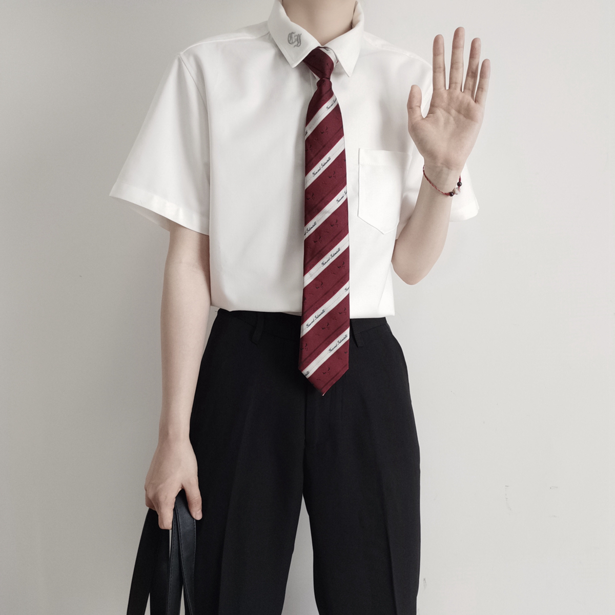 男女款dk制服jk百搭黑色浓绀色
