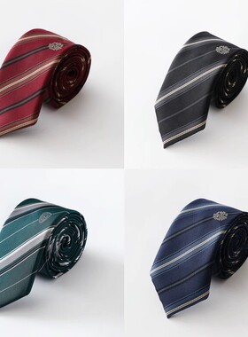 【刺篇】jkdk制服原创刺绣学院风校供条纹领带男女免打懒人领带