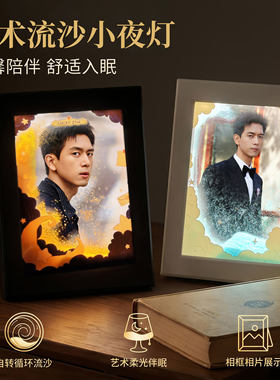 李现周边流沙相框灯自动氛围定制