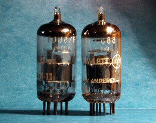 荷兰原装 Amperex地球嘜 6DJ8电子管 代E88CC/ECC88电子管 配对
