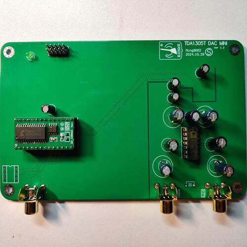 TDA1305 音频解码器 分体电源版 CS8414模块 可直插CS8412