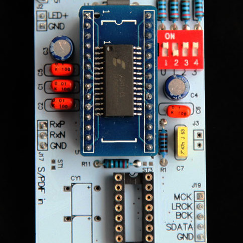 CS8412 数字接收板 SPDIF 同轴接收板 同轴 转 I2S