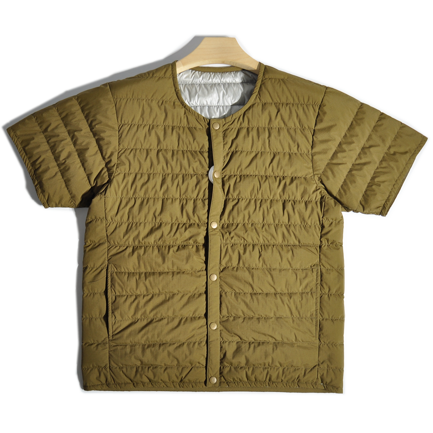 轻薄90白鸭绒保暖内胆羽绒服半袖