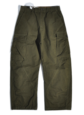 重磅山系美拉德弯刀工装裤宽松直筒港风大口袋美式阔腿休闲束脚裤