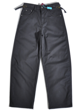 重磅加绒保暖美式复古美拉德宽松直筒阔腿工装裤日系Chino休闲裤