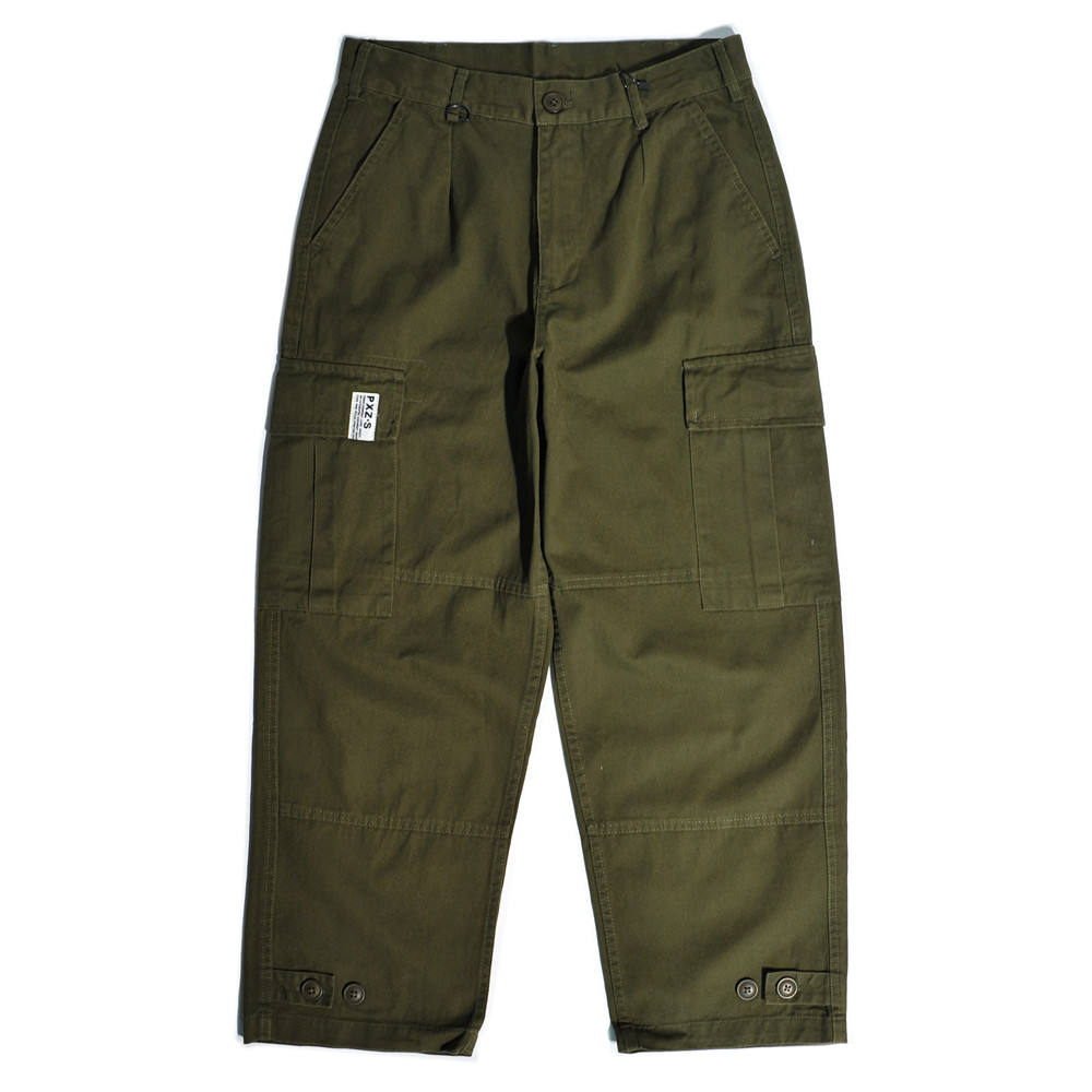 美式复古阔腿双褶直筒工装裤港风机能多大口袋日系宽松休闲长裤男,男装,休闲裤,淘宝优惠券,粉丝福利购,淘宝优惠卷