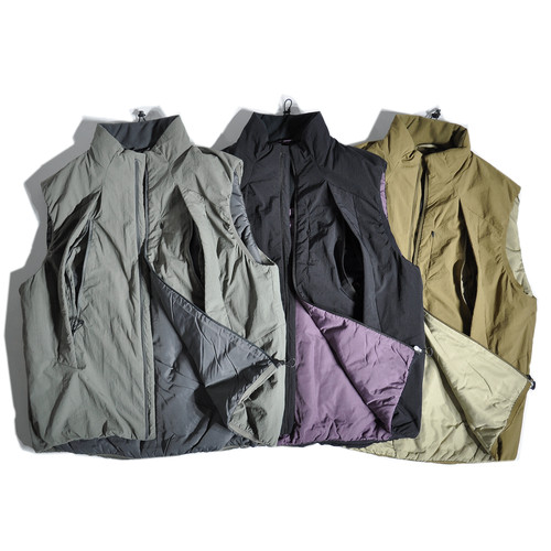 山系户外机能风大口袋立领棉马甲