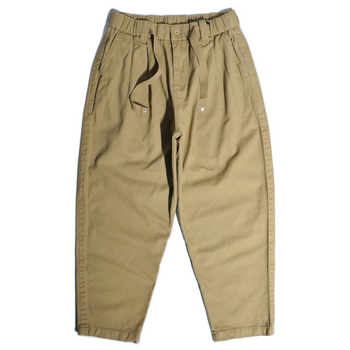 重磅山系Chino双褶锥形阔腿裤